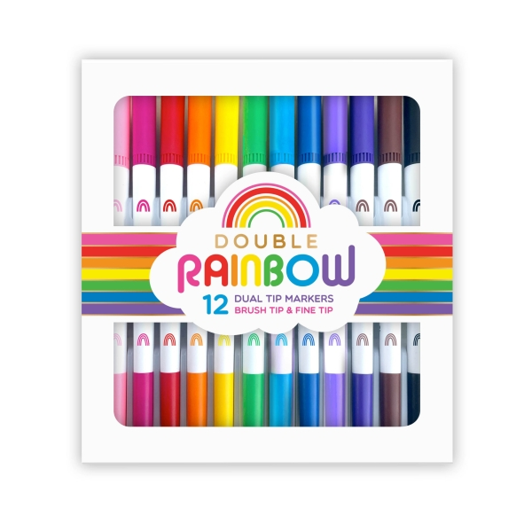 Double Rainbow Dual Tip Markers (Set of 12)