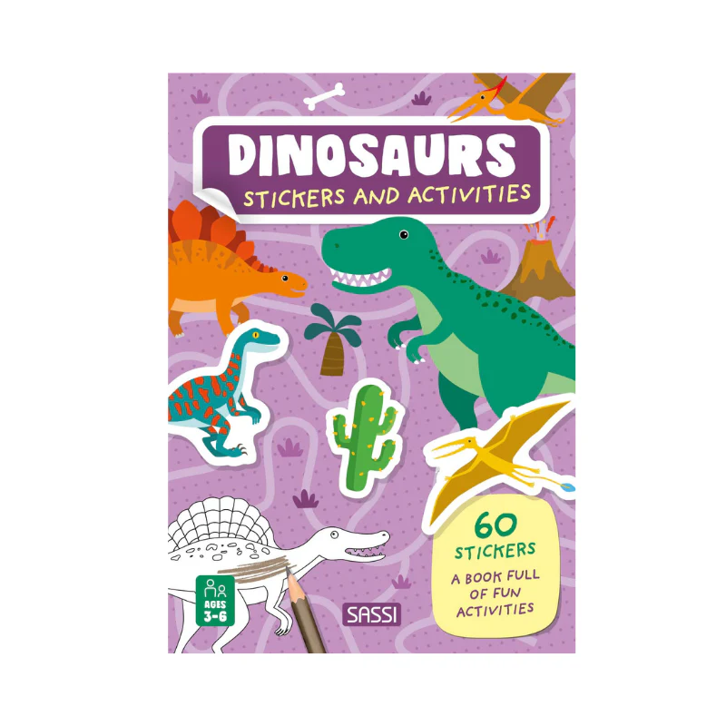 Stickers and Activities Book - Dinosaurs