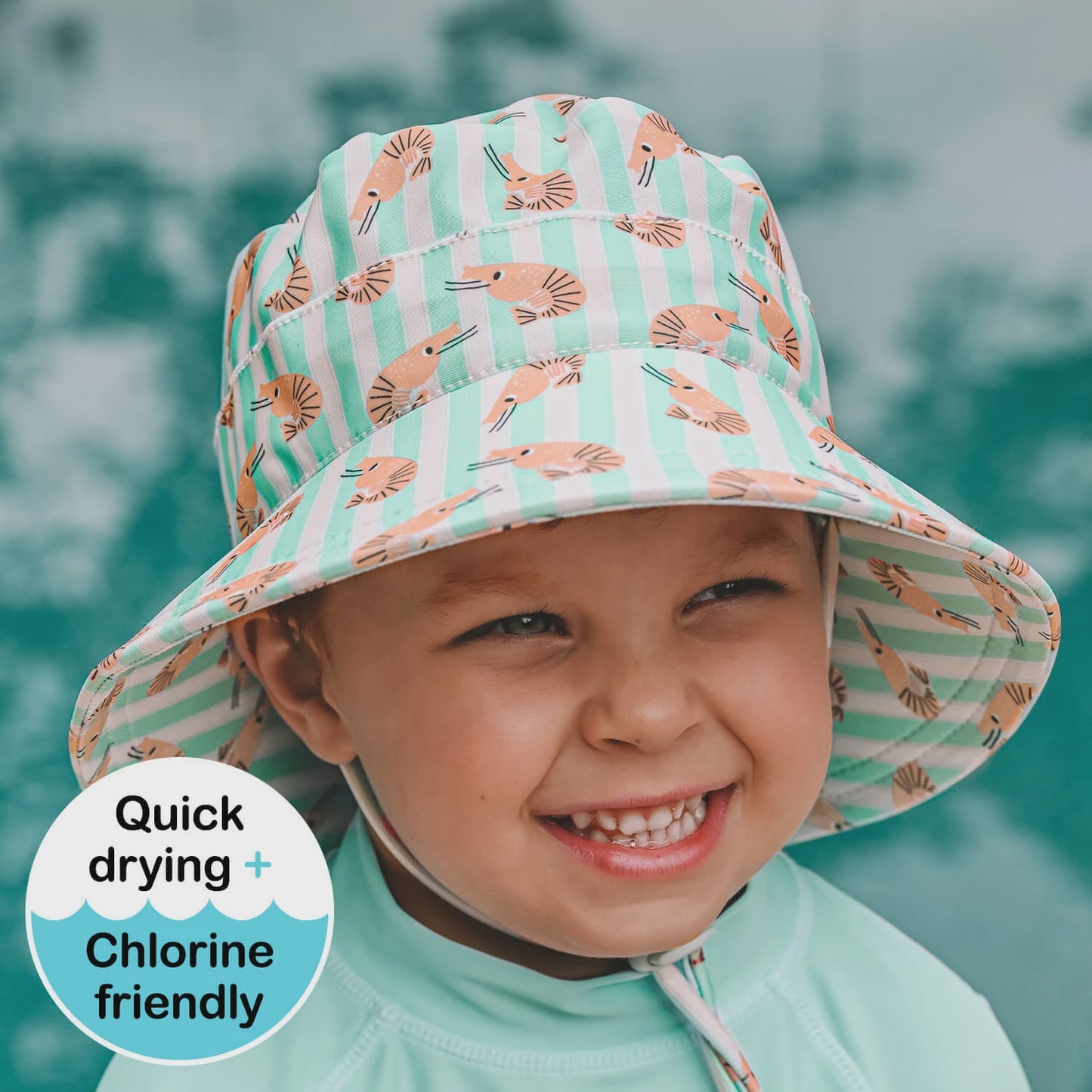 Classic Swim Bucket Beach Hat - Shrimp
