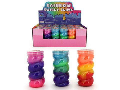 Rainbow Swirly Slime