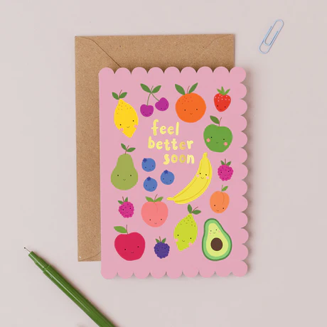 Fruit Fix Feel Better Get Well Card