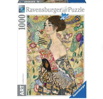 1000 pc Puzzle - Klimt: Lady with a Fan