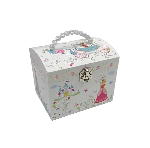 Cinderella Pearl Handle Musical Jewelry Box DAN135