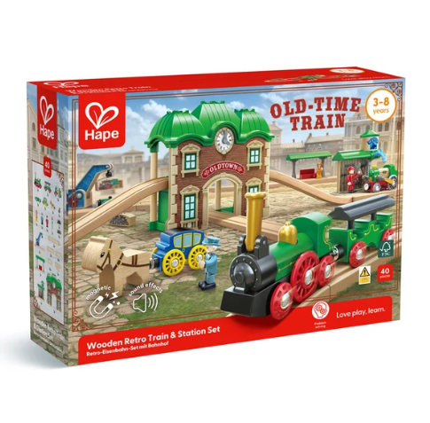 Retro Train & Station Set