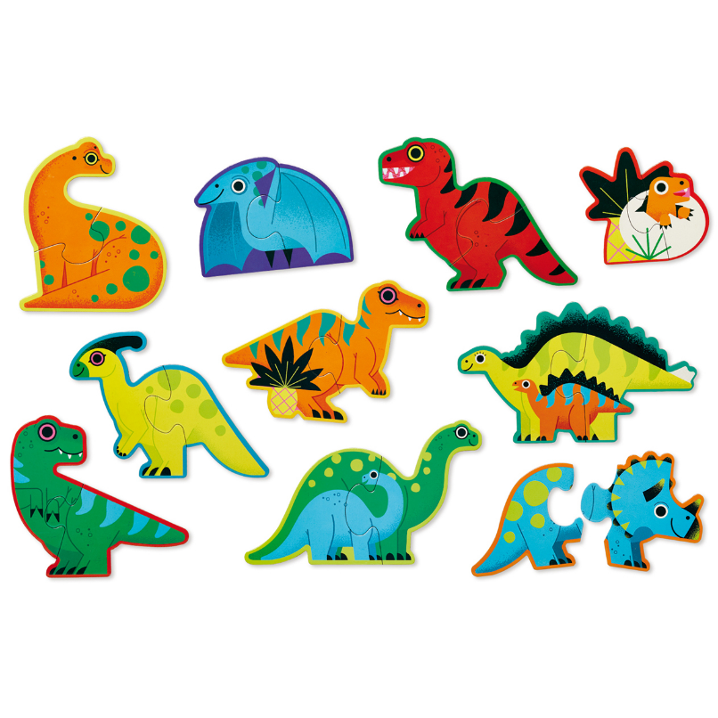 Let's Begin Puzzle 2 piece -  Dinosaurs