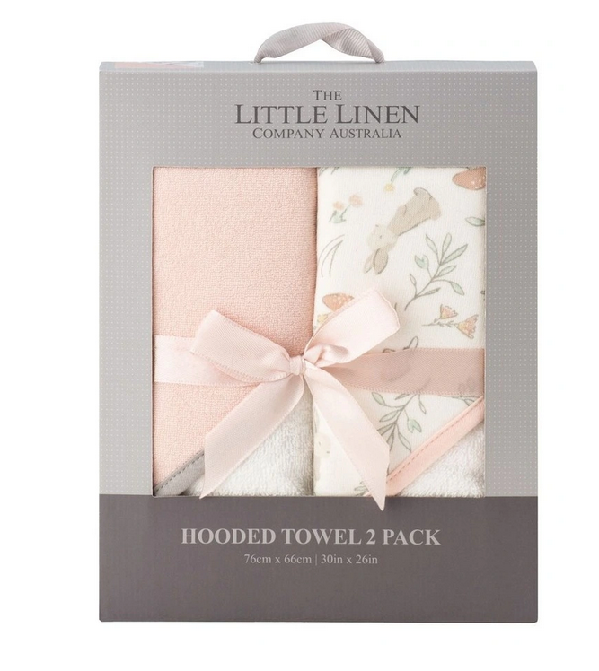 Hooded Towel 2pk - Harvest Bunny