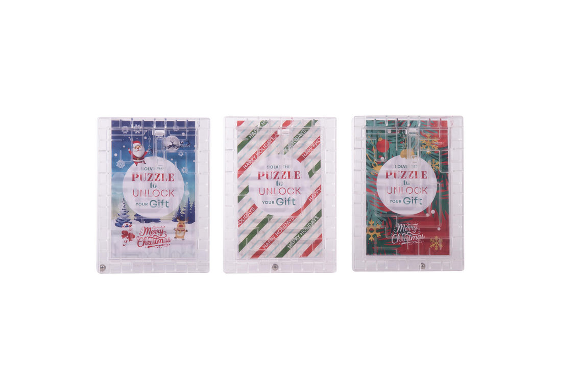 Christmas Gift Card Puzzle Maze
