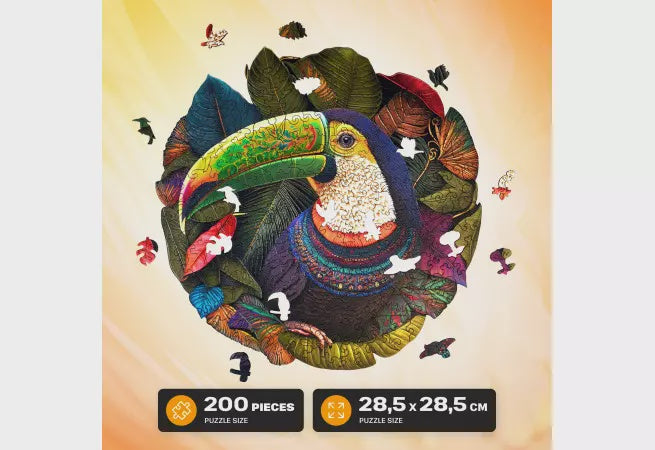 Toucan 200pc Wooden Jigsaw Puzzle
