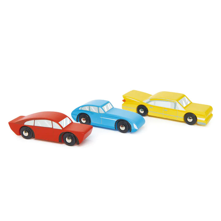 Wooden Retro Cars Set