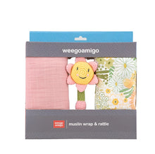 Muslin Wrap & Crochet Rattle Set - assorted