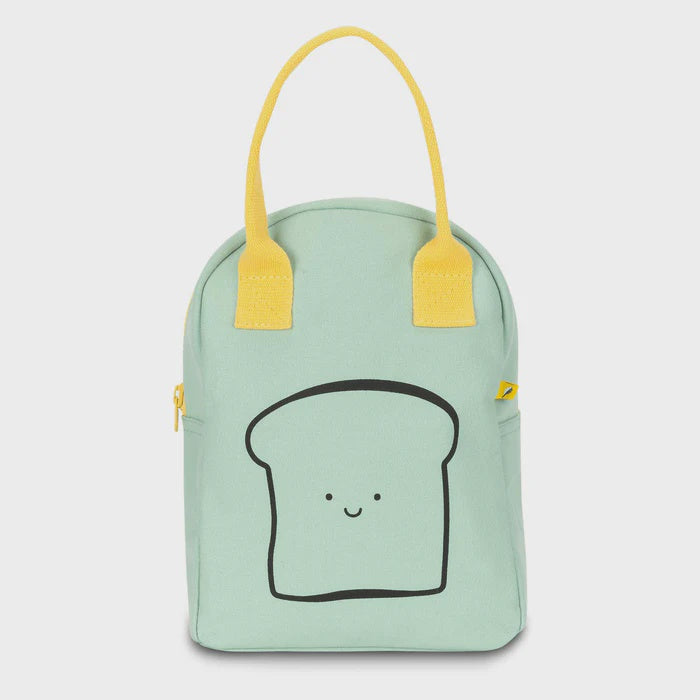 Zipper Lunch Bag - Happy Bread Mint