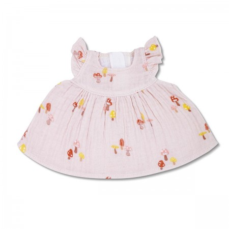 Apple Park - Mini Mushroom Muslin Dress