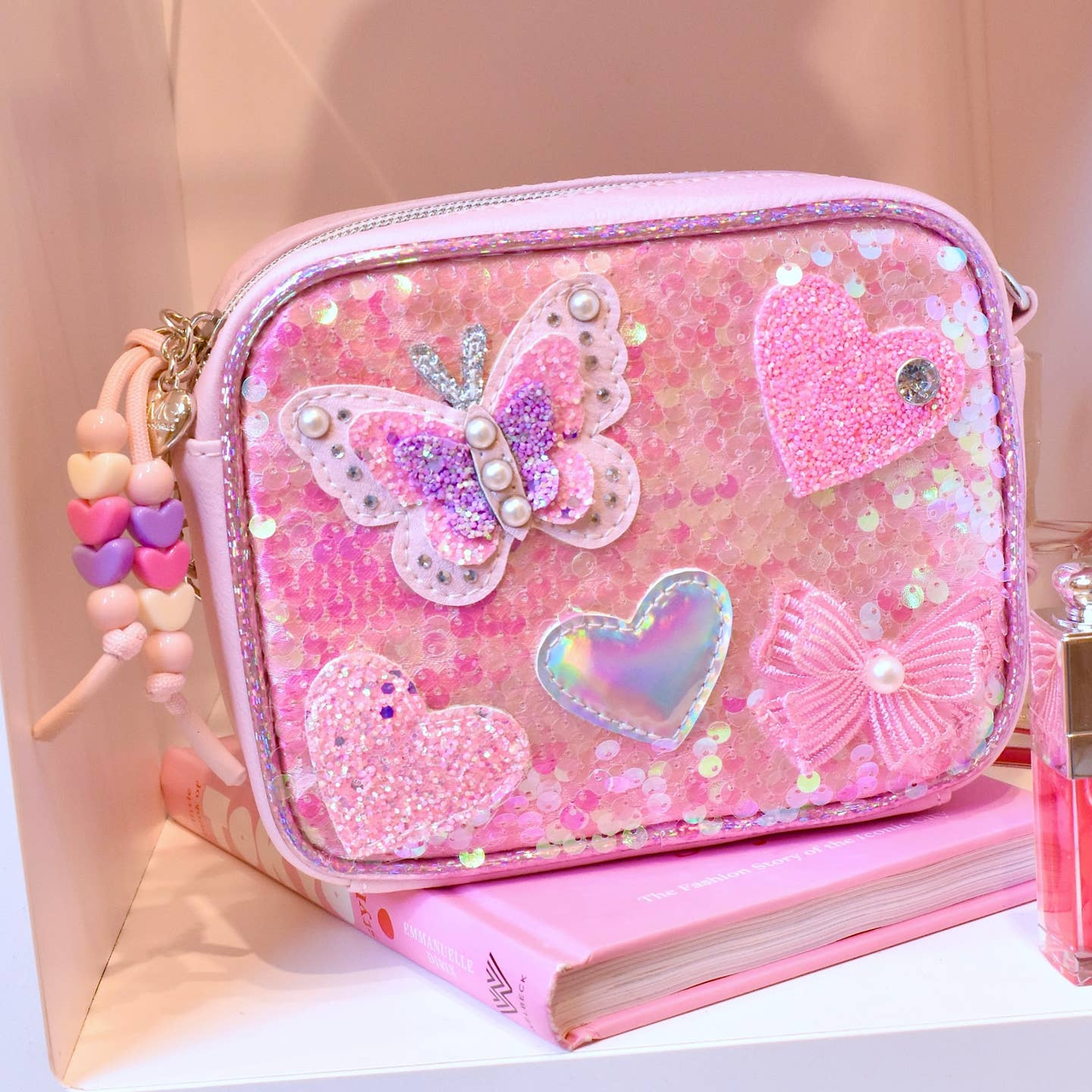 Sequin Applique Crossbody Bag