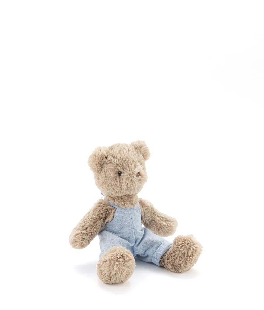 Baby Honey Bear - Baby Blue Overalls