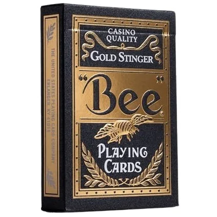 Bee Gold Stinger Playing Card
