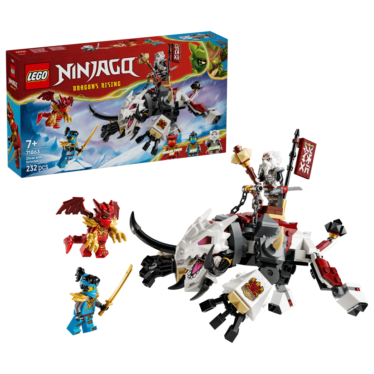 Lego Ninjago - Zilvar and Grimtak the Dragon Beast 71863