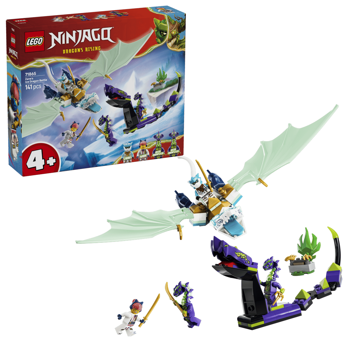 Lego Ninjago Zane's Ice Dragon Battle 71865