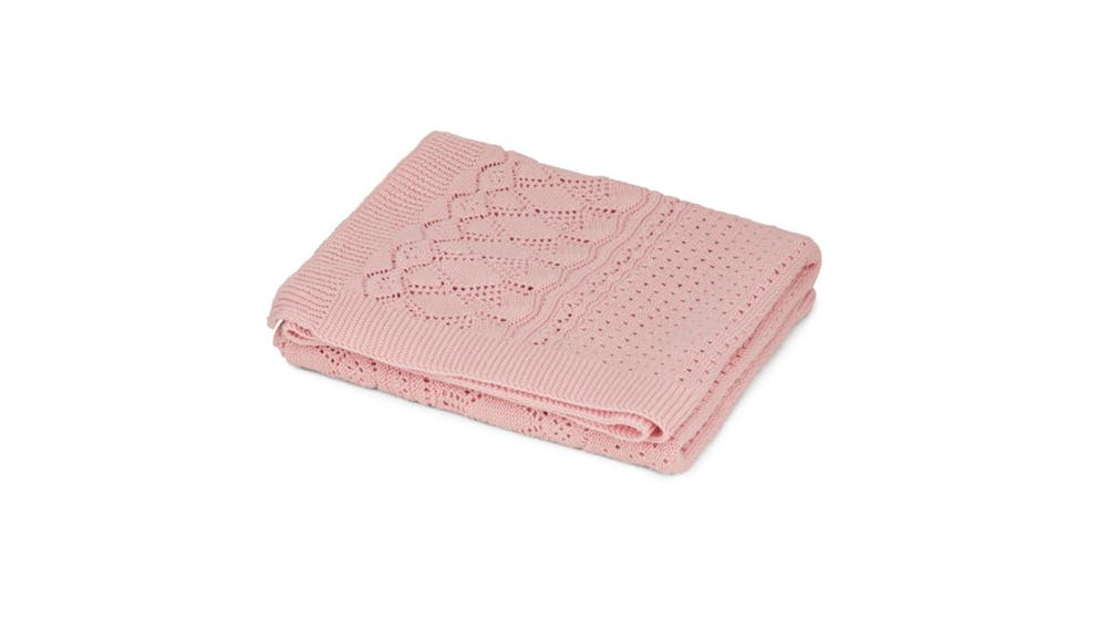 Pointelle Blanket - Sorbet