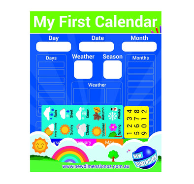 Magnetic Chart - My First Calendar