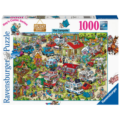 1000 pc Puzzle - Holiday Park 1 - The Campsite