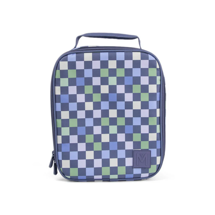 MontiiCo Large Insulated Lunch Bag (Larger Size) - Checkmate