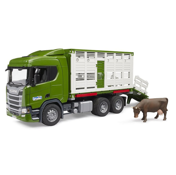 Scania Super 560R-Series Cattle transportation truck w/1 cow