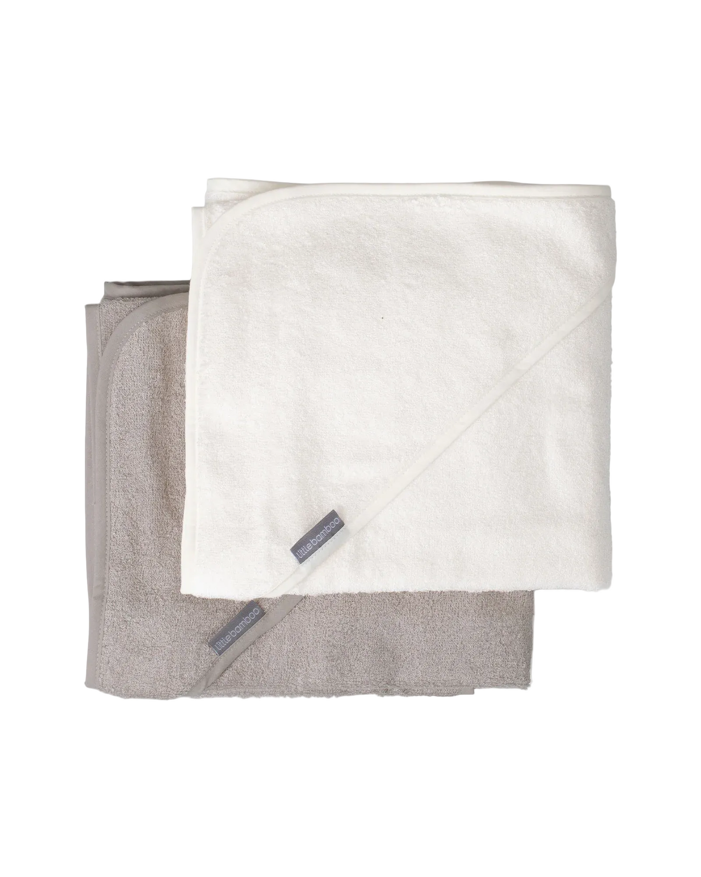 Hooded Towel 2 pack - Stone Grey