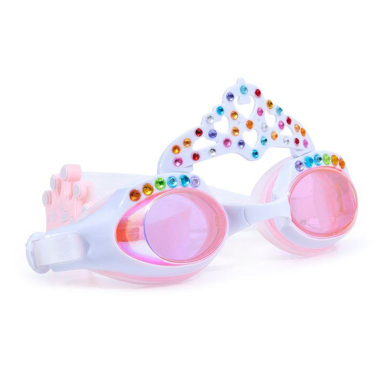 Swim Goggles Princess Crown - Daisy White