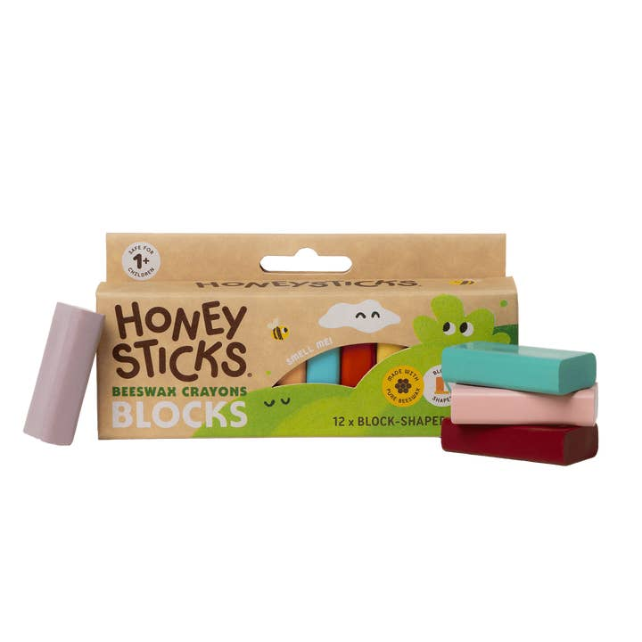 Honeysticks 12 Block-Shaped Crayons