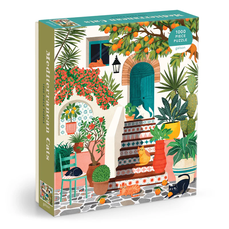 1000 pc Puzzle - Mediterranean Cats