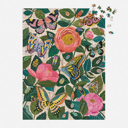 1000 pc Foil Puzzle - Between the Blooms
