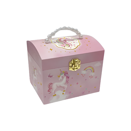 Unicorn Pearl Handle Musical Jewelry Box DAN123