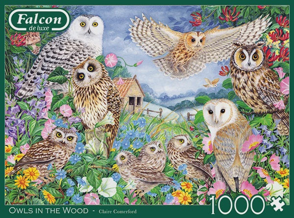 1000 pc Puzzle - Falcon de Luxe / Owls In The Wood