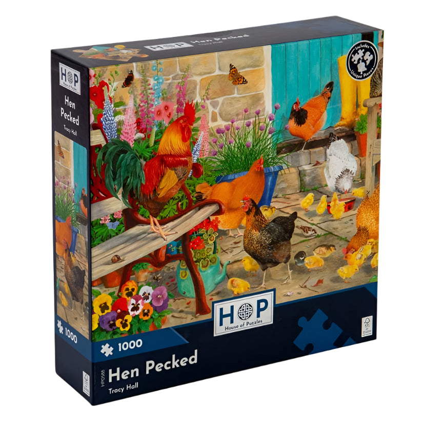 1000 pc Puzzle - Hen Pecked