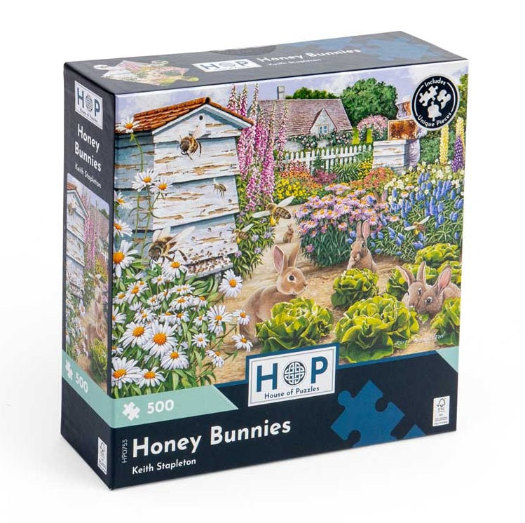 500 pc Puzzle - Honey Bunnies
