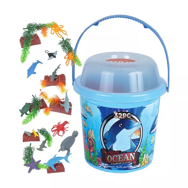 Bucket Ocean Figurine Play Set