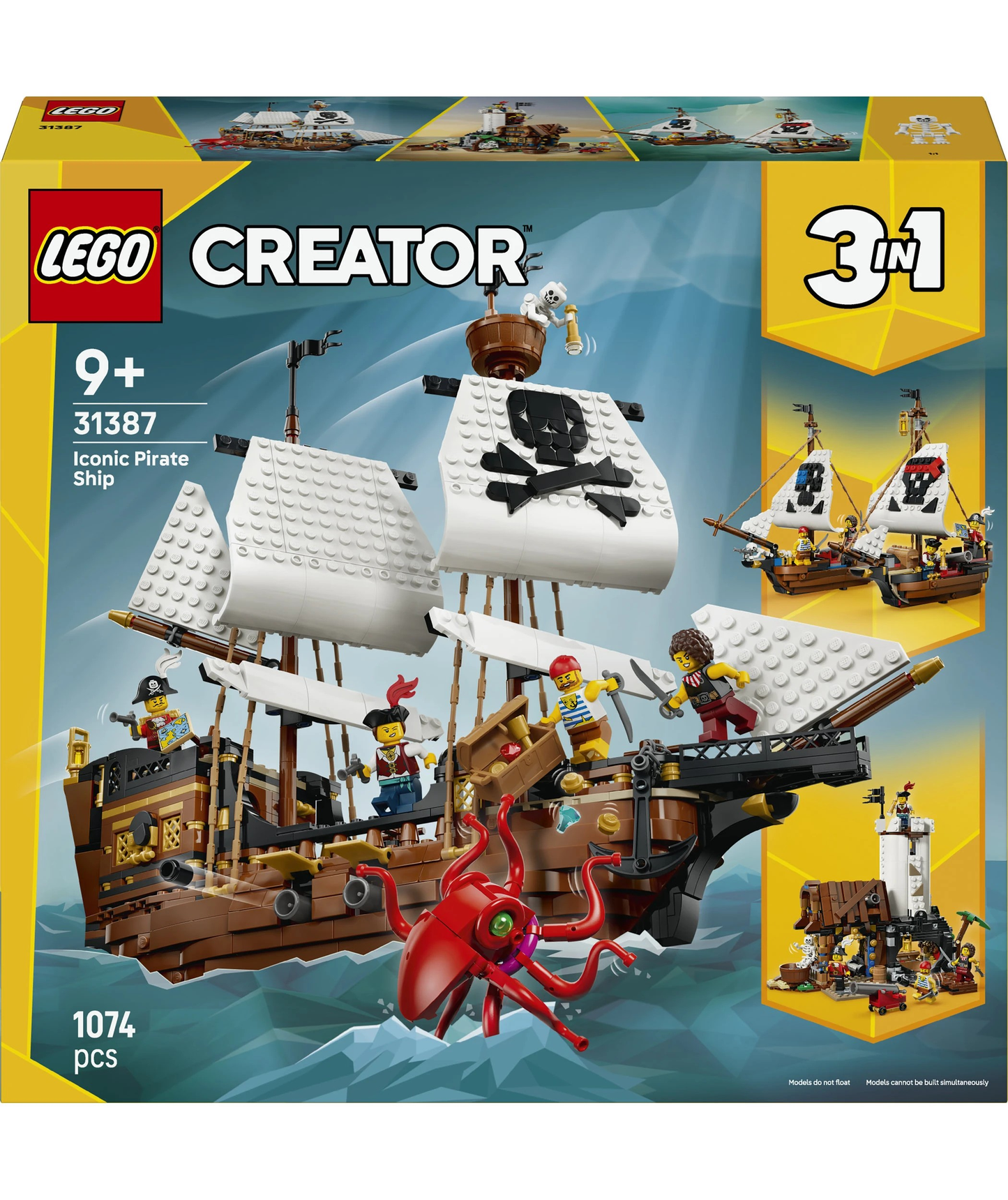 3 In 1 Iconic Pirate Ship Lego 31387