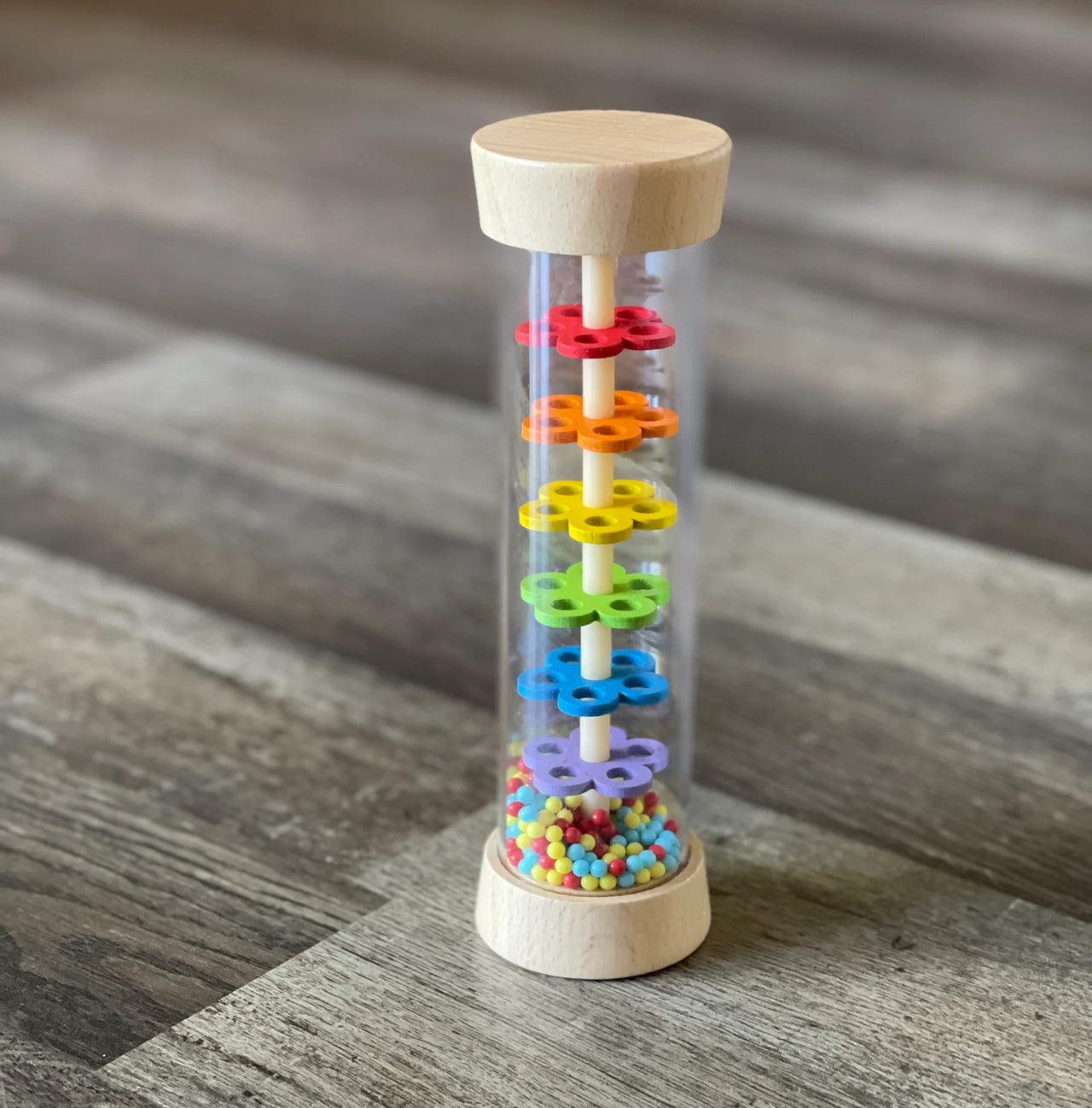 Wooden Rainmaker Rattle