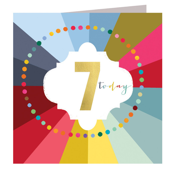 Happy Birthday Foiled/7th Rainbow
