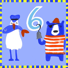 Happy 6th Birthday - Pirate
