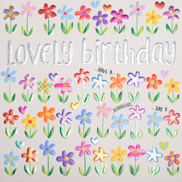 Happy Birthday Card - Lovely Birthday Flowers