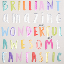 Amazing Font Card