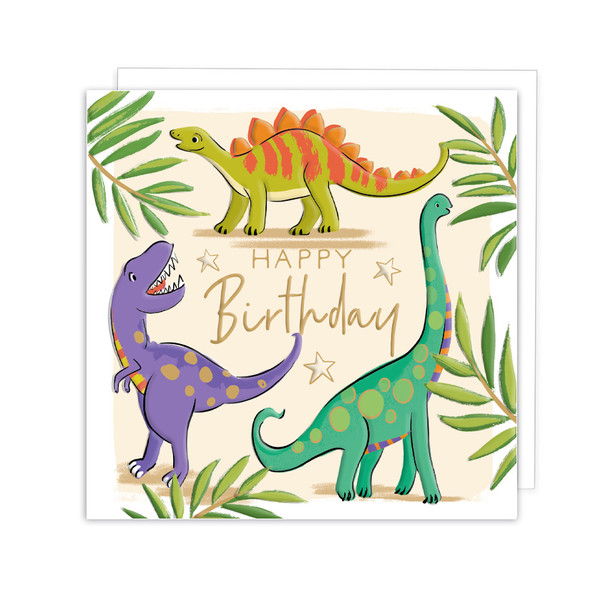 Happy Birthday Dinosaur Card