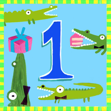 Happy 1st Birthday - Crocodile