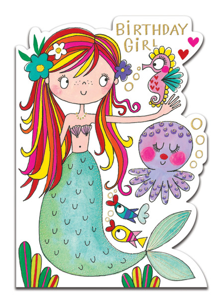 Birthday Girl Mermaid card