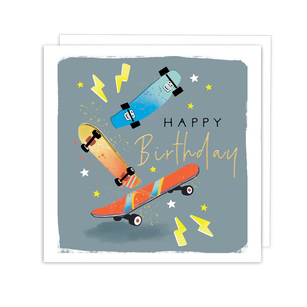 Happy Birthday Skateboards Card