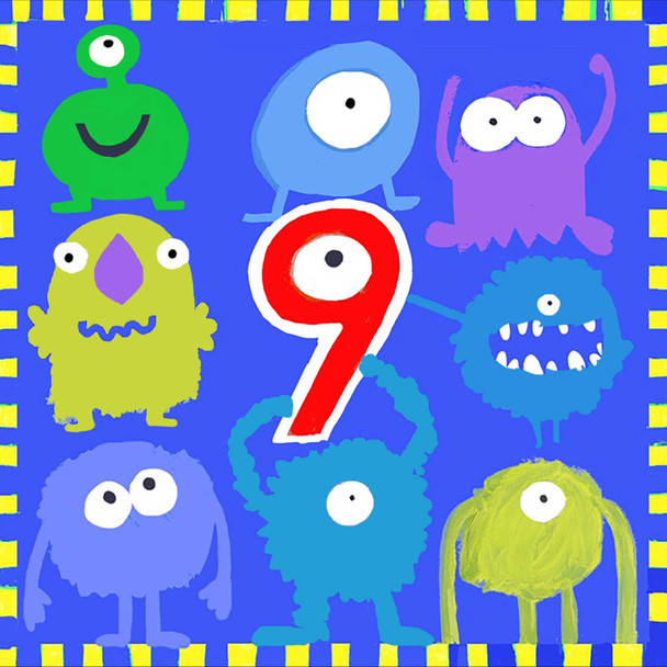 Happy 9th Birthday - Monsters