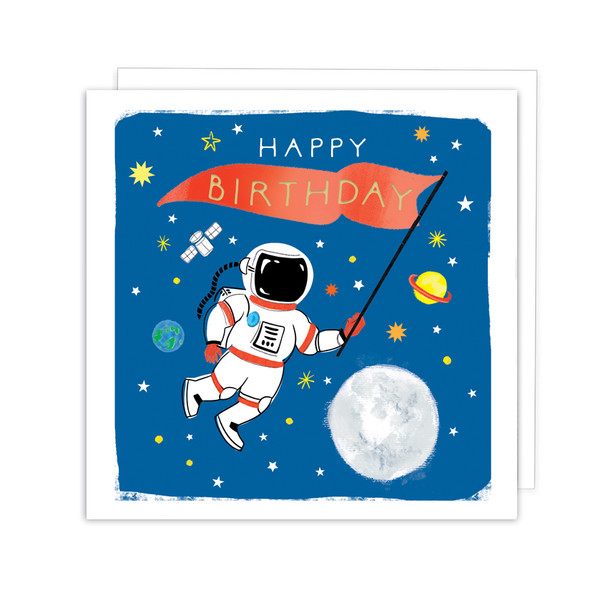 Happy Birthday Astronaut Card