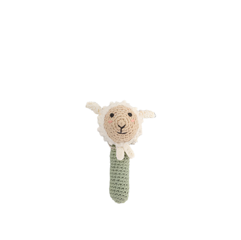 Crochet Rattle - Farmyard Lamb