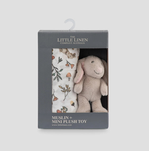Soft Plush Toy & Baby Muslin Wrap